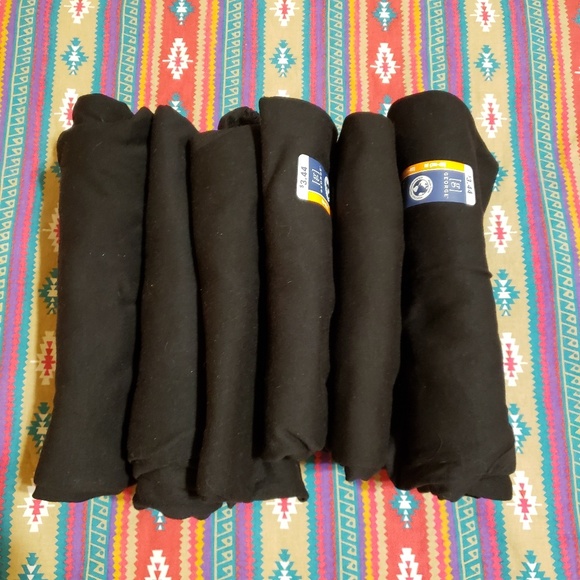 6 black tshirts Mens M - Picture 2 of 3
